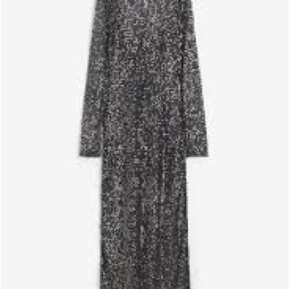 Sequined Net Dress - Picture 3 of 8